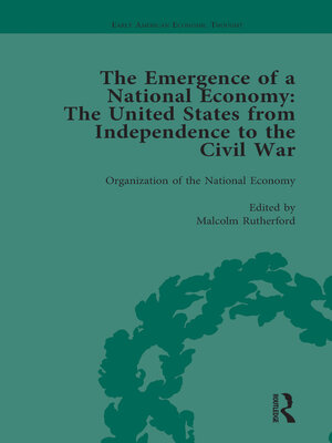 cover image of The Emergence of a National Economy Vol 1